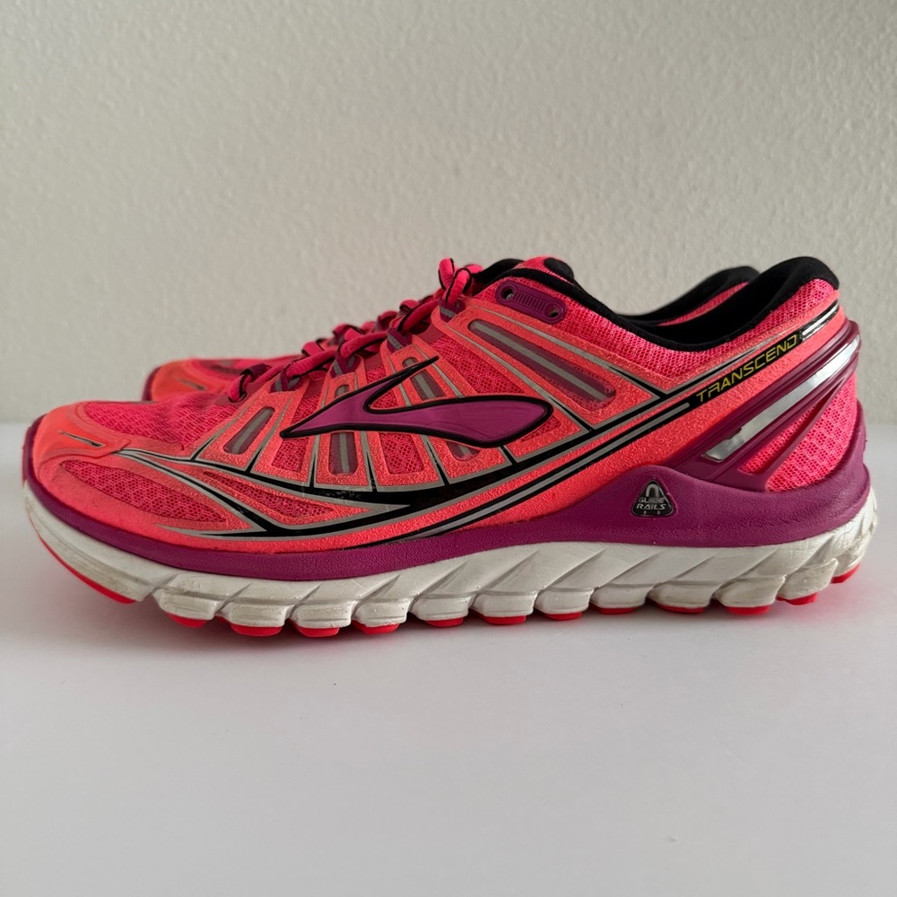 Brooks Transcend Ultimate Ride Women’s Running Training Pink Shoes 10.5 (B) - Picture 4 of 10